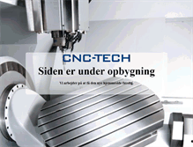 Tablet Screenshot of cnc-tech.dk